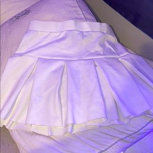 White mini tennis skirt!